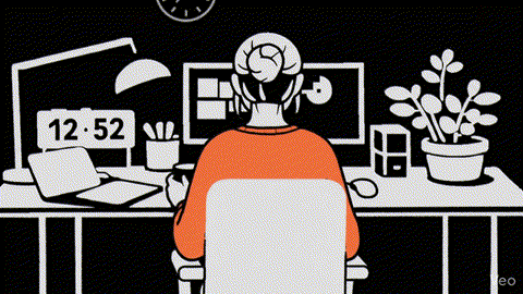 Working on it illustration