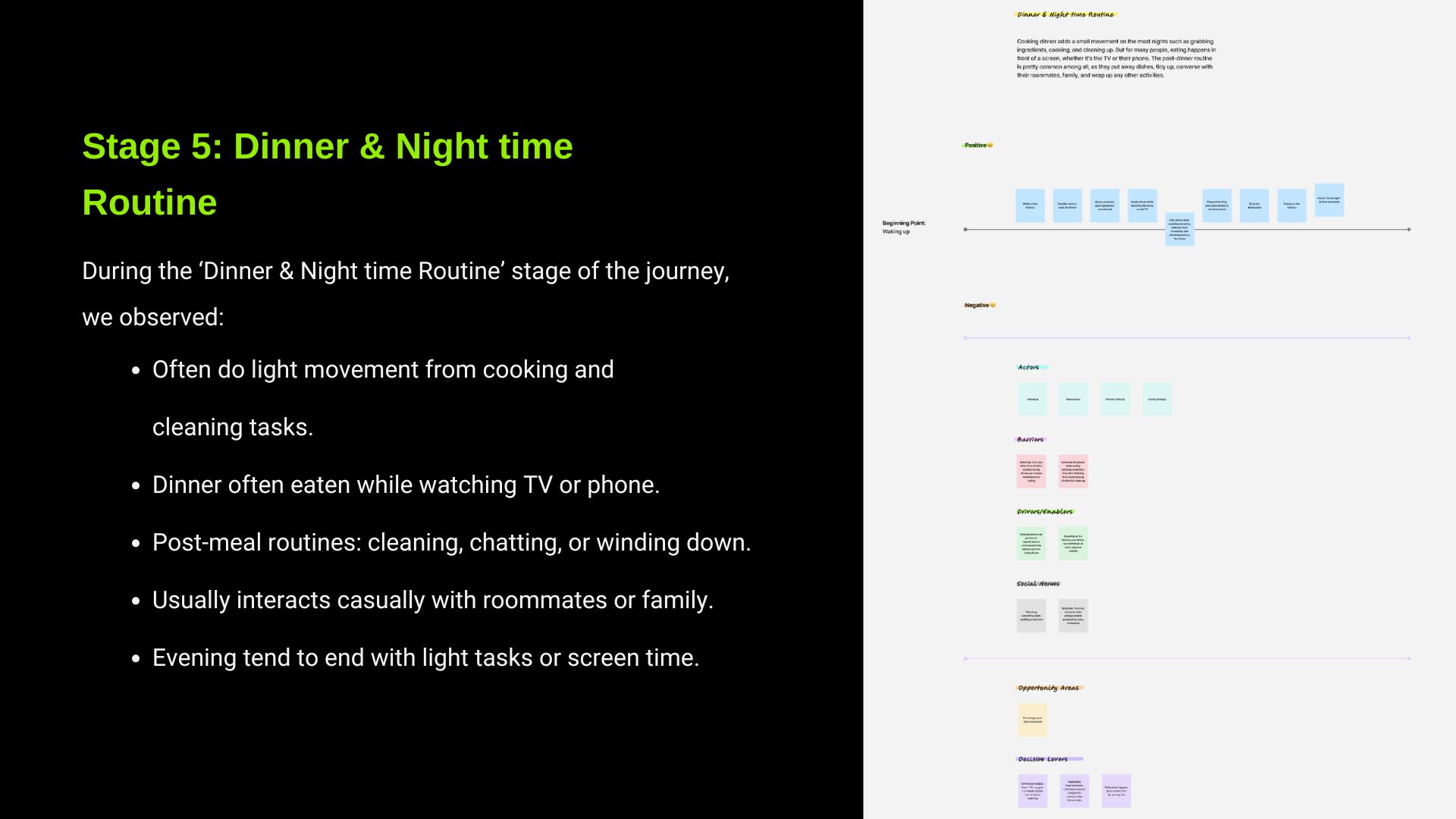 Journey MapStage 5: Dinner & Night